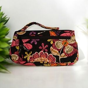 NWOT Vera Bradley Zip Wristlet Pirouette Pink & Black